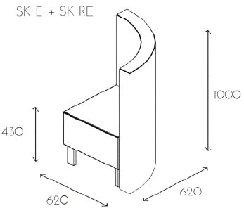 siedziska recepcyjne SNAKE modułowe