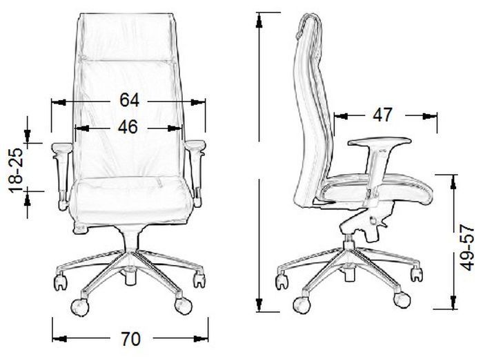 Fotel Biurowy Obrotowy Ef Gn106 Czarny