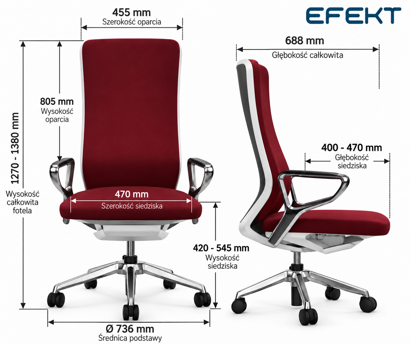 Fotel ergonomiczny sędziowski i gabinetowy wysoki YouTEAM z zagłówkiem