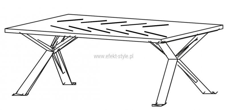 Stolik okolicznościowy CHEVRON CN13/120x60x65h