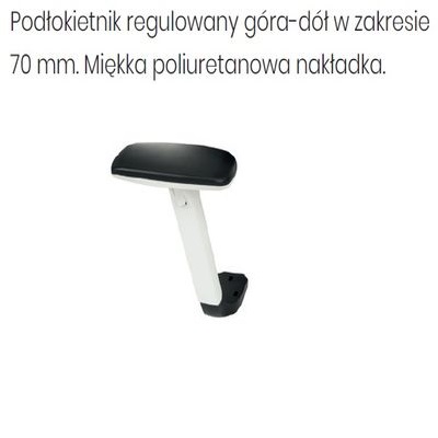 R6 biały - regulacja góra-dół