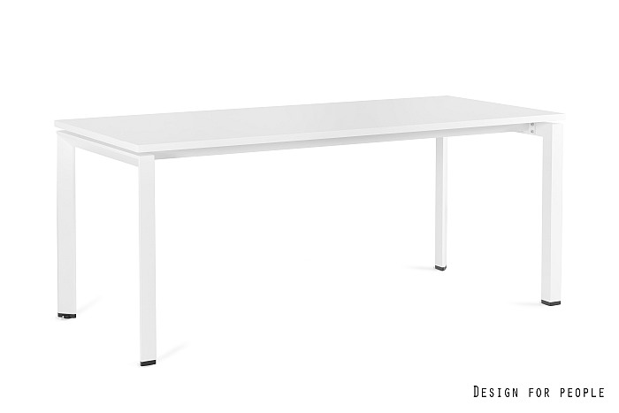 Biurko / Stół PASON Manager Desk 180x80 cm – Biały Blat / Biały Stelaż