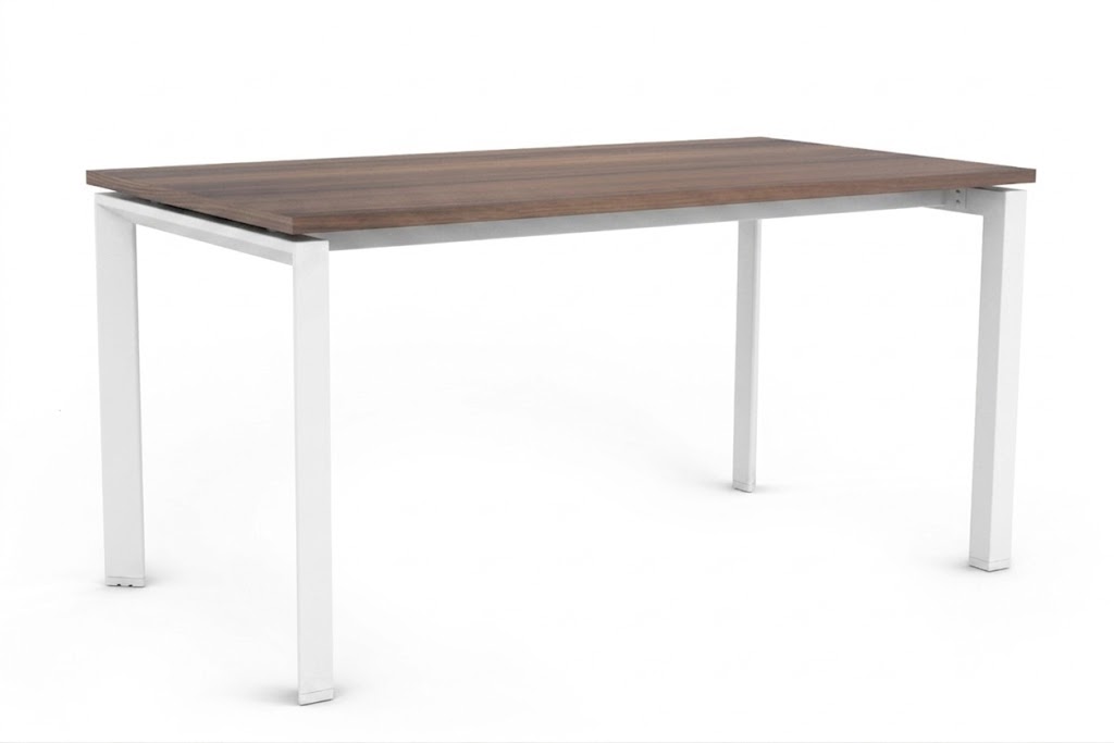 Biurko / Stół PASON Manager Desk 150x80 cm – Blat WALNUT / Biały Stelaż