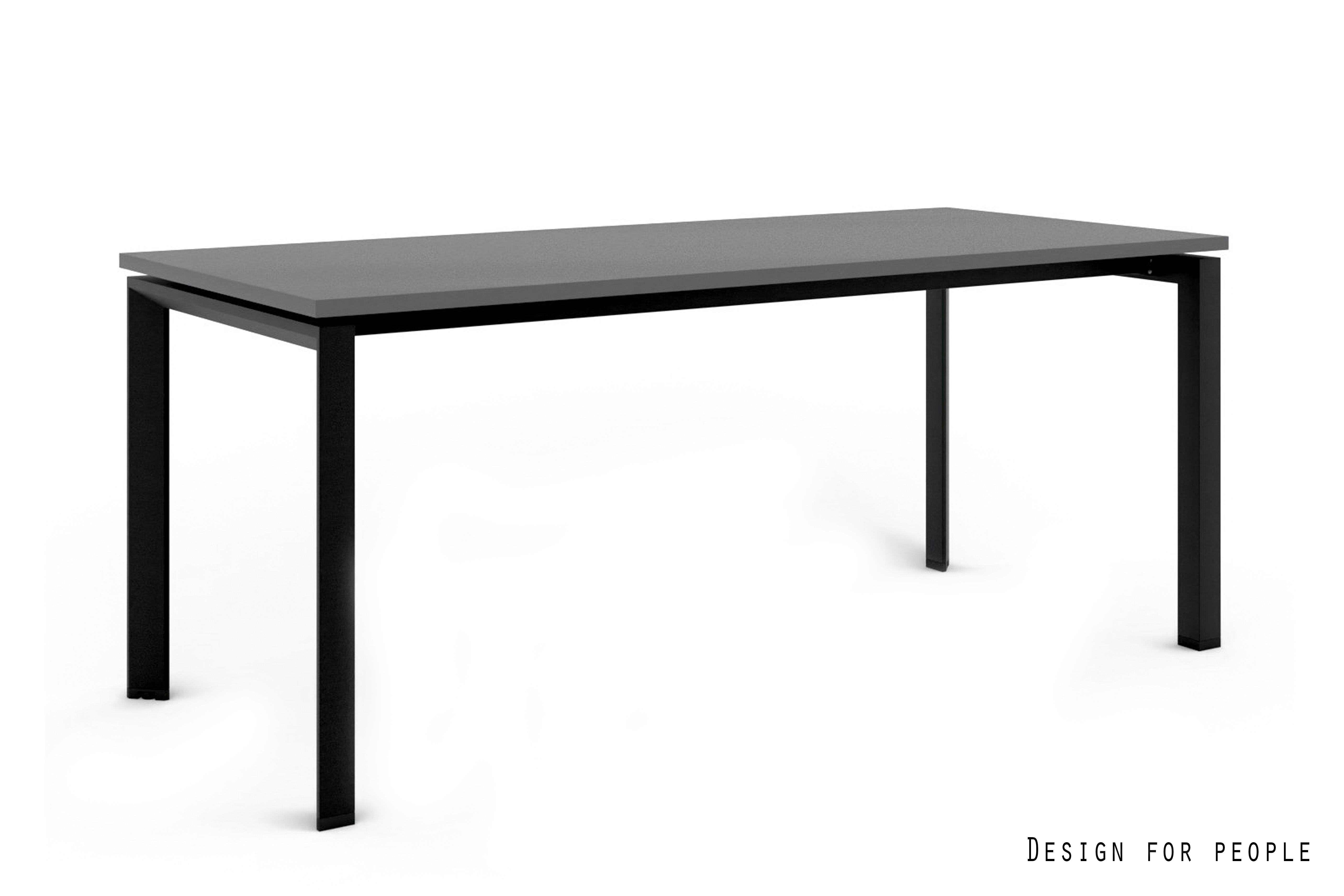 Biurko / Stół PASON Manager Desk 180 x 80 cm – Blat Antracyt / Czarny Stelaż