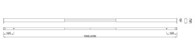 długość belki 150-210 cm
