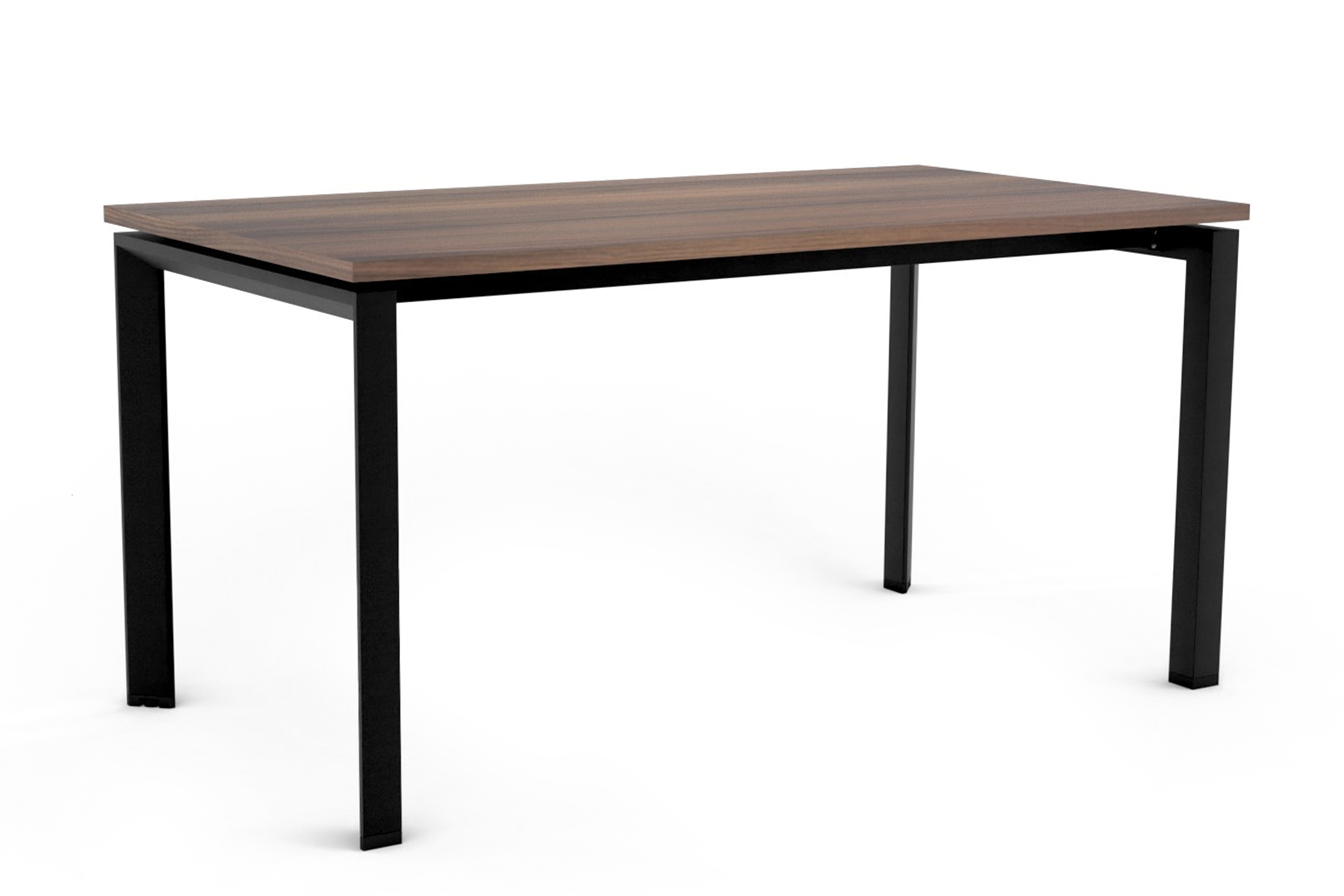 Biurko / Stół PASON Manager Desk 150 x 80 cm – Blat WALNUT / Czarny Stelaż