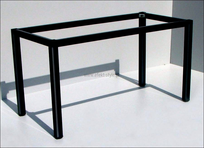 Stelaż metalowy do stołu i biurka A057/KC 136x76 cm, noga kwadratowa kolor czarny