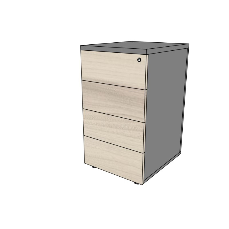 Kontener stacjonarny bezuchwytowy KBU3 43x50x76h