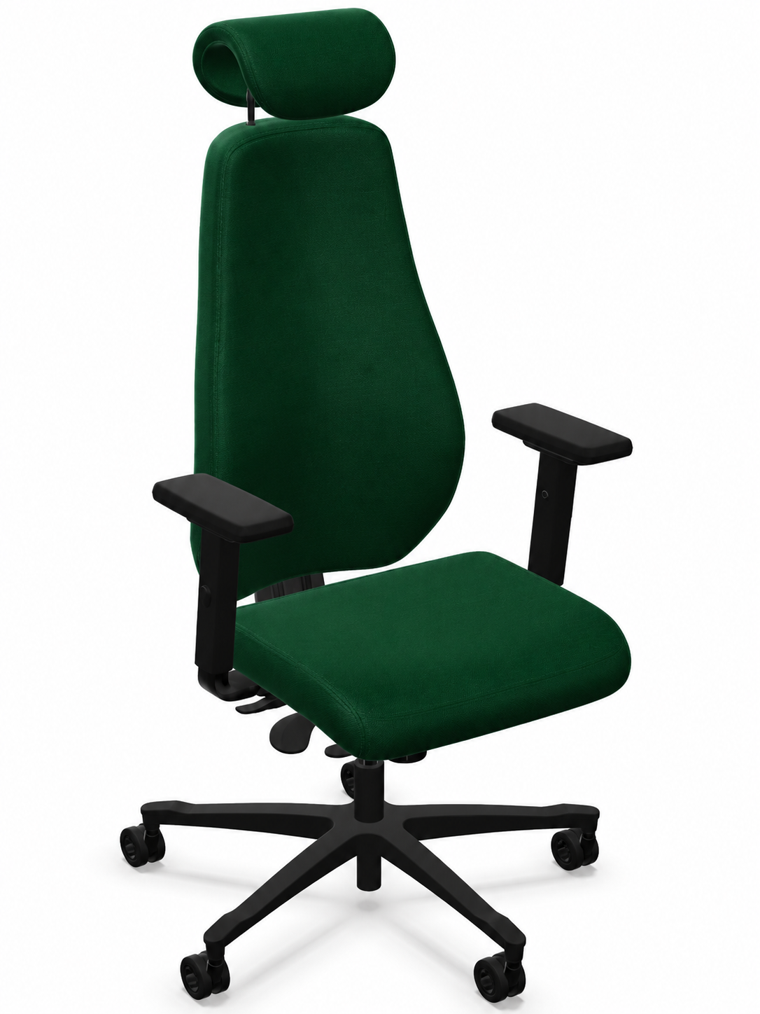 Fotel ergonomiczny sędziowski i gabinetowy wysoki Bjarg z zagłówkiem