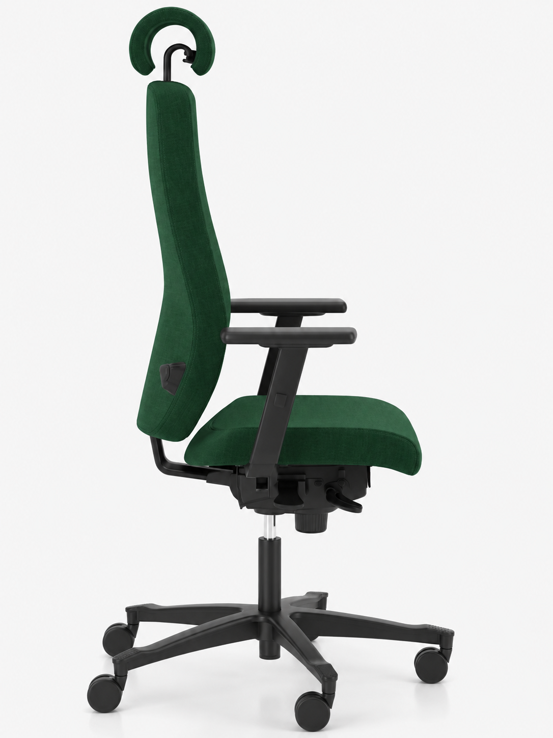 Fotel ergonomiczny sędziowski i gabinetowy wysoki Bjarg z zagłówkiem