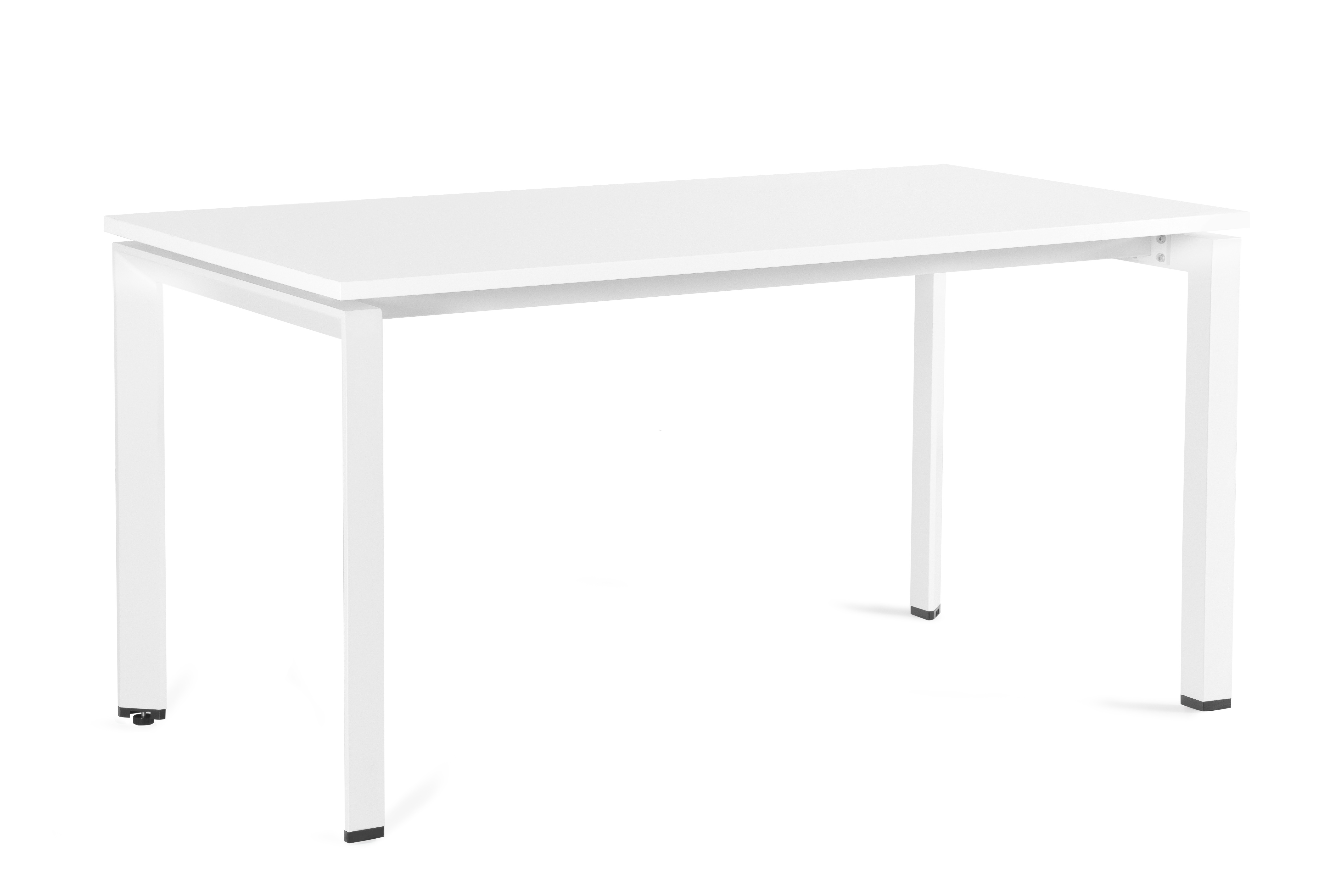 Biurko / Stół PASON Manager Desk 150x80 cm – Biały Blat / Biały Stelaż