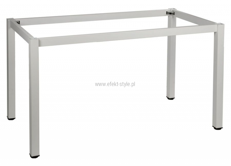 Stelaż metalowy do stołu i biurka A057/KB 136x66 cm, noga kwadratowa kolor biały