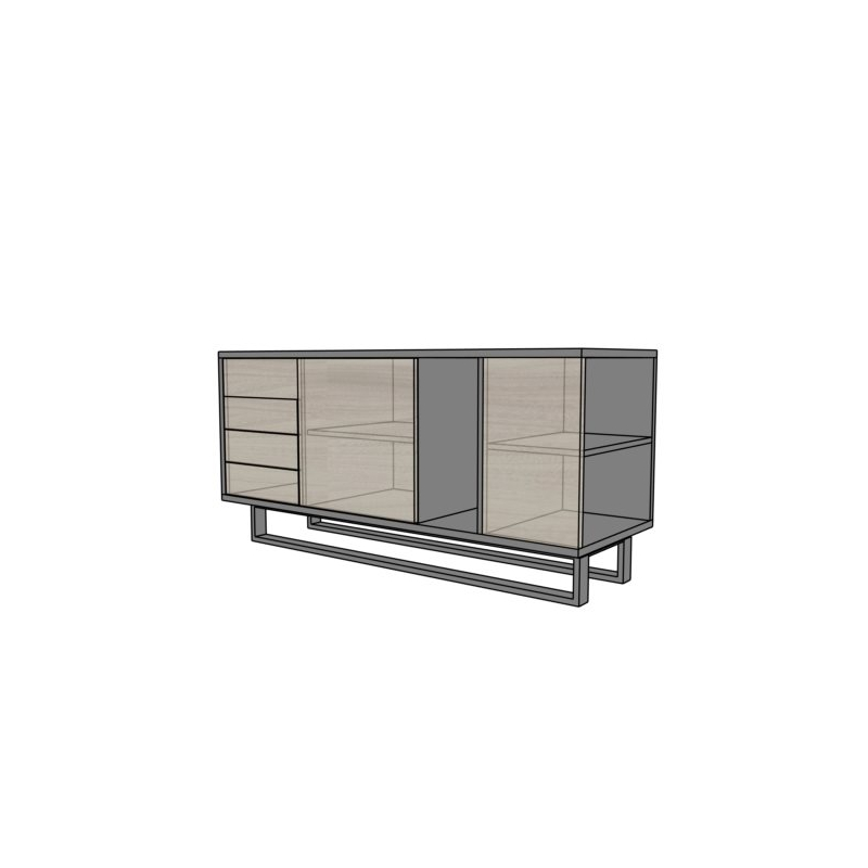 Kontener podporowy EVP13 na płozie 160x55x62,7h