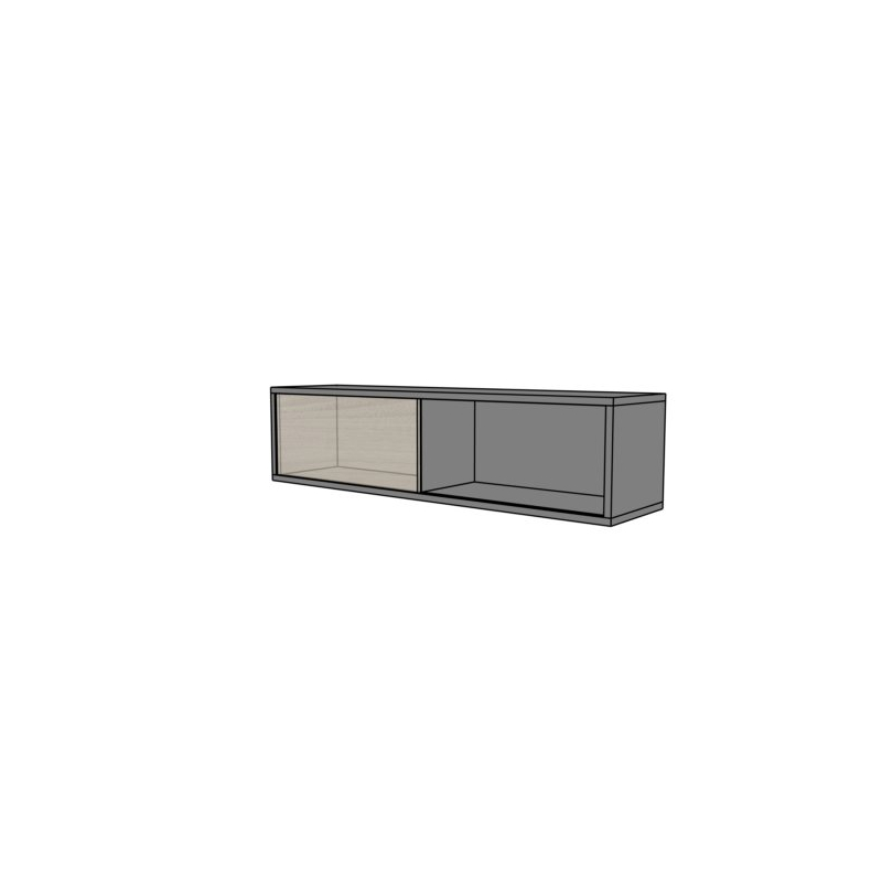 Szafka biurowa wisząca  EVZ10 drzwi przesuwne 160x39x40h