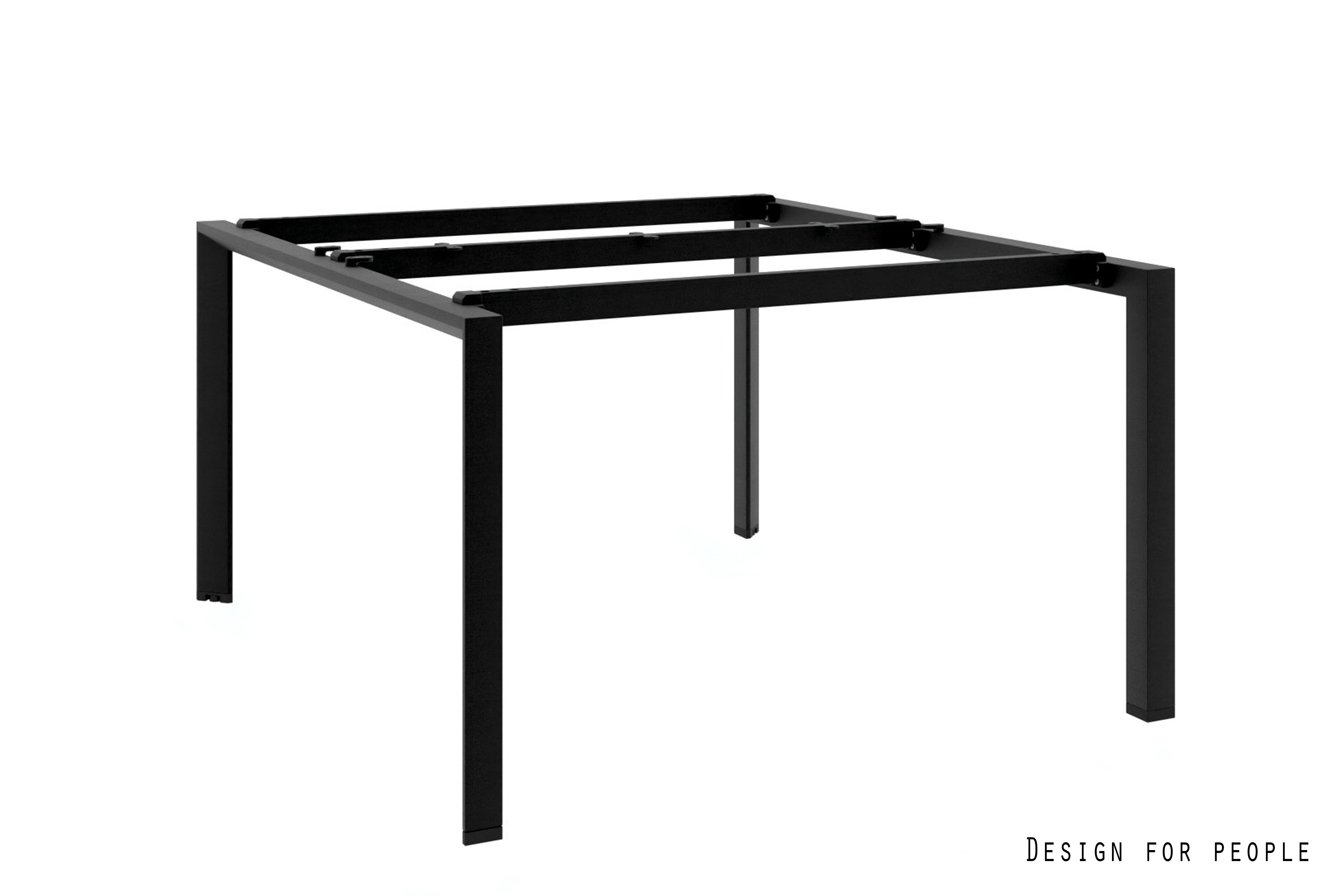 Stelaż do biurka / stołu PASON WORKSTATION 2 / czarny 120x138 cm
