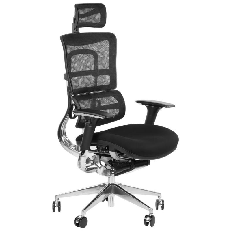 ErgoNew S8 Fotel biurowy obrotowy siedzisko tkaninowe