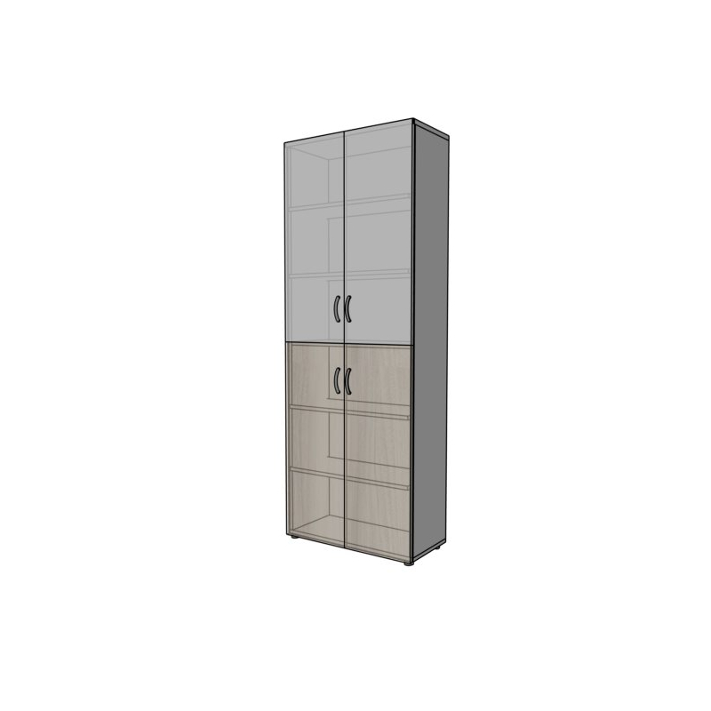 Szafa biurowa PS02W 80X39X220H  ze szkłem