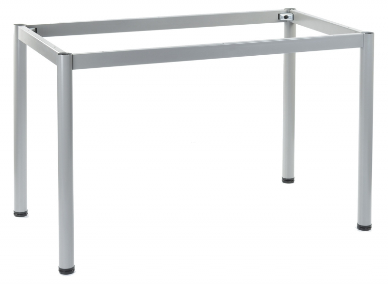 Stelaż metalowy do stołu i biurka 57/OA 176x76 cm, nogi okrągłe fi 5 cm - ALUMINIUM