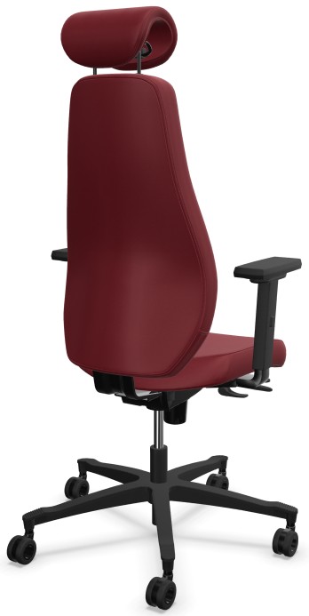 Fotel ergonomiczny sędziowski i gabinetowy wysoki Bjarg z zagłówkiem