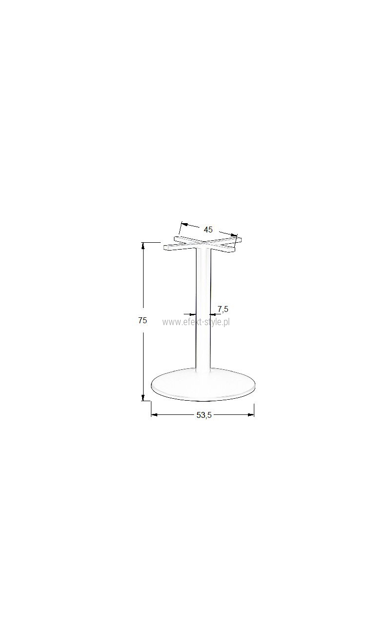 Podstawa do stolika SH-4003-7/B  fi 53,5 cm, wys. 75 cm