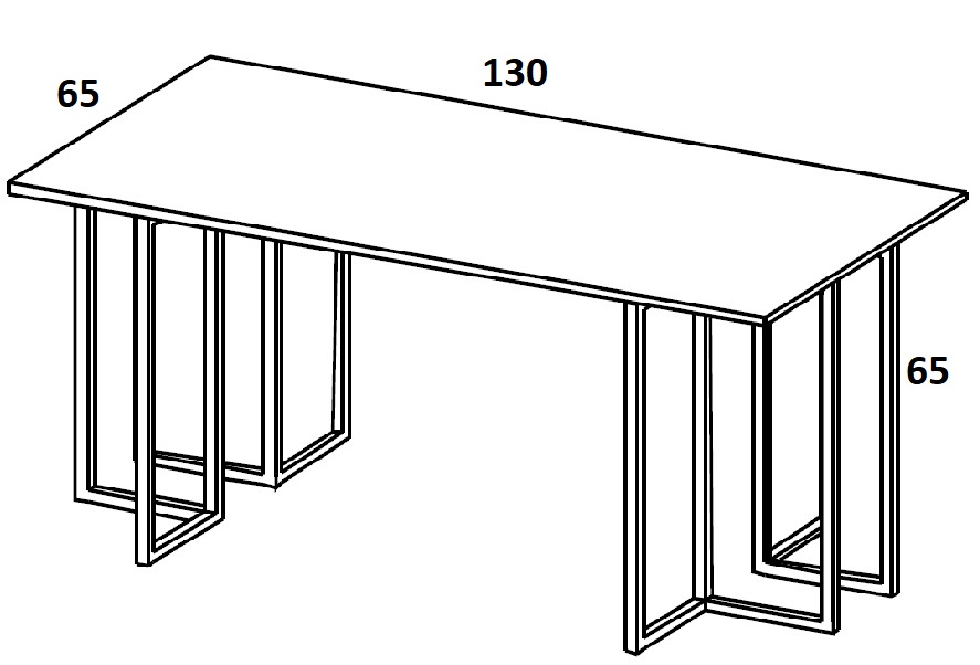 Stolik okolicznościowy HX1300 - 130x65x65h