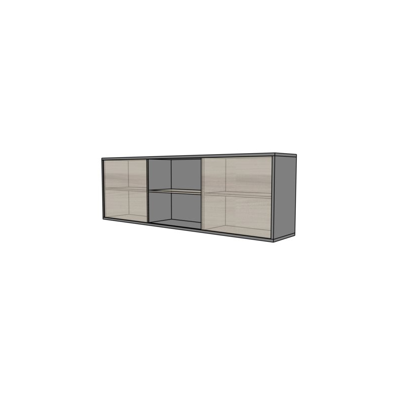 Szafka biurowa wisząca  EVZ15 drzwi przesuwne 240x43x76,8h