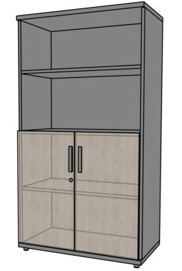 Szafa biurowa RGS2/4OH 80x40x148h