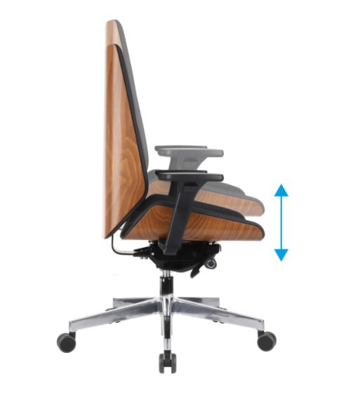 Fotel gabinetowy MOON WOOD BLACK