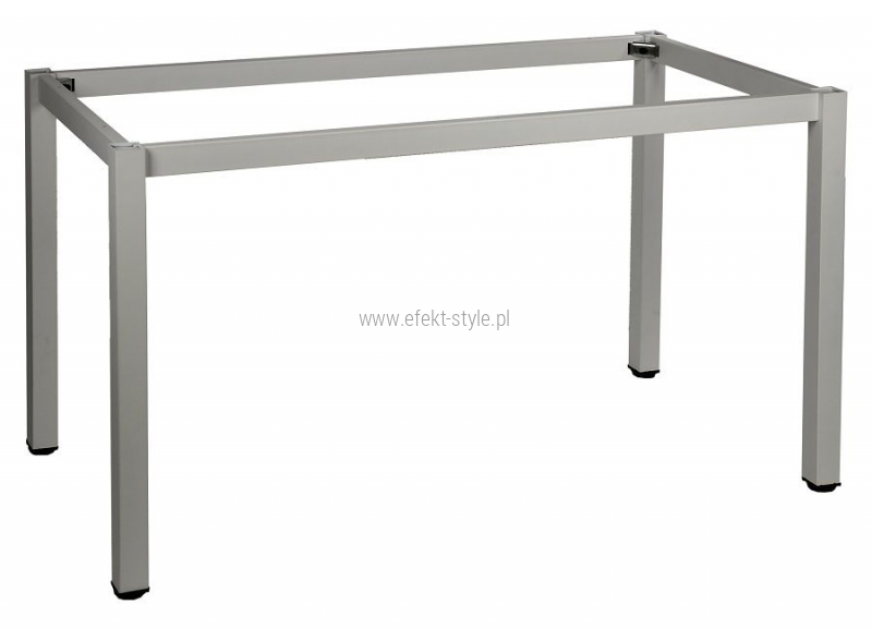 Stelaż metalowy do stołu i biurka A057/KA 196x76 cm, noga kwadratowa kolor aluminium