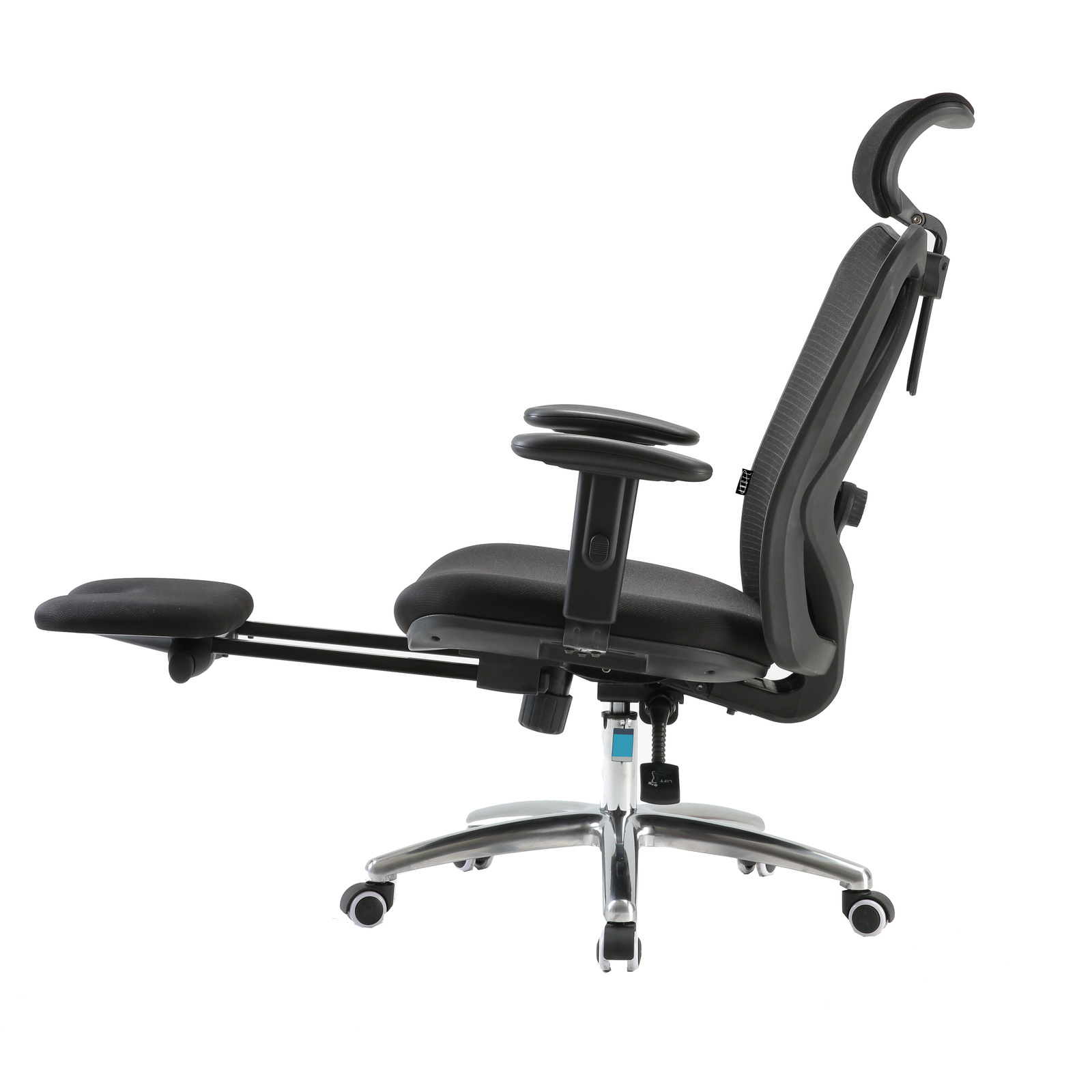 Fotel ergonomiczny ANGEL biurowy obrotowy eurOpa plus z podnóżkiem