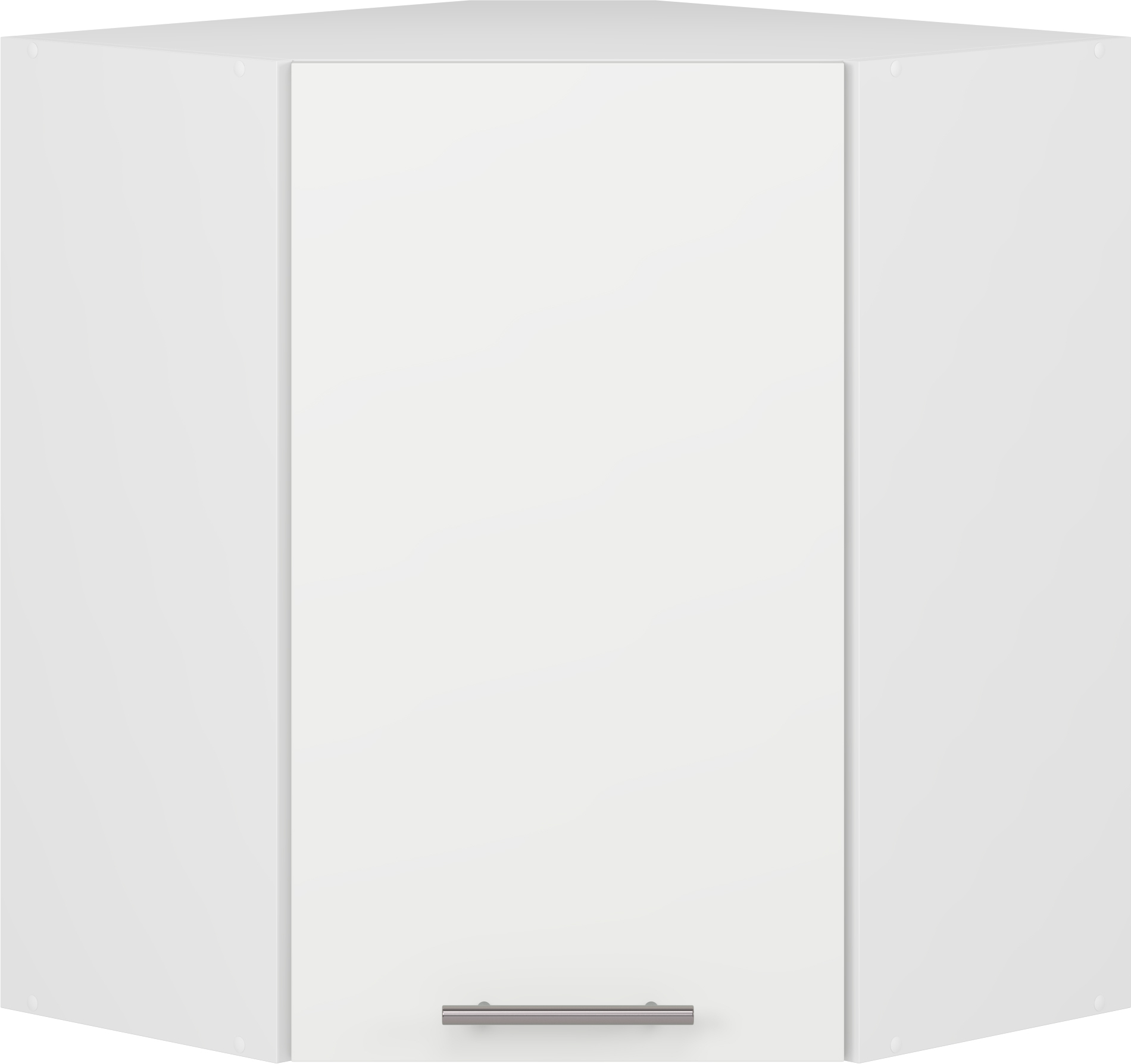 VENTO GN-60/72 szafka górna narożna front: biały mat