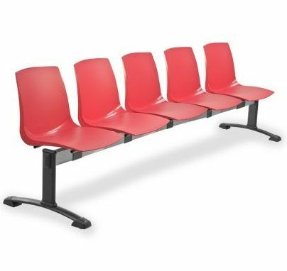 Ławka ARI 5 osobowa - czerwona