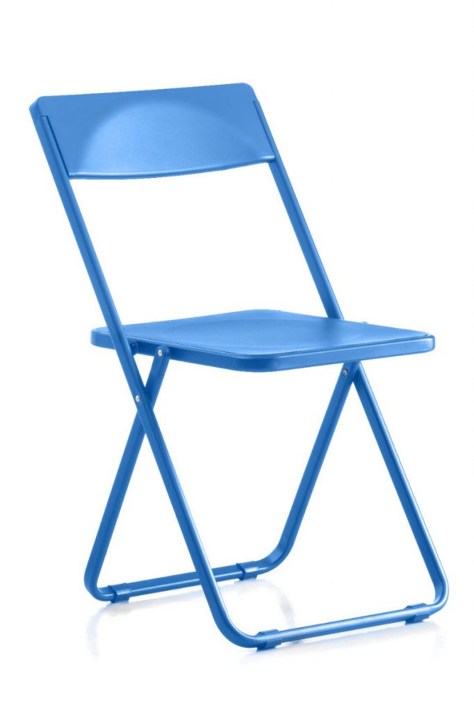 Krzesło konferencyjne SLIM niebieskie