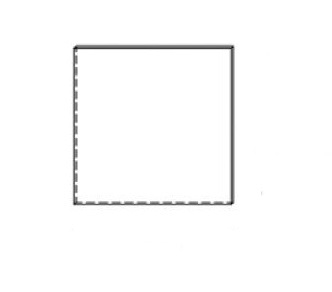 Bok niski kończący ladę VISTA LVB12 70x76h