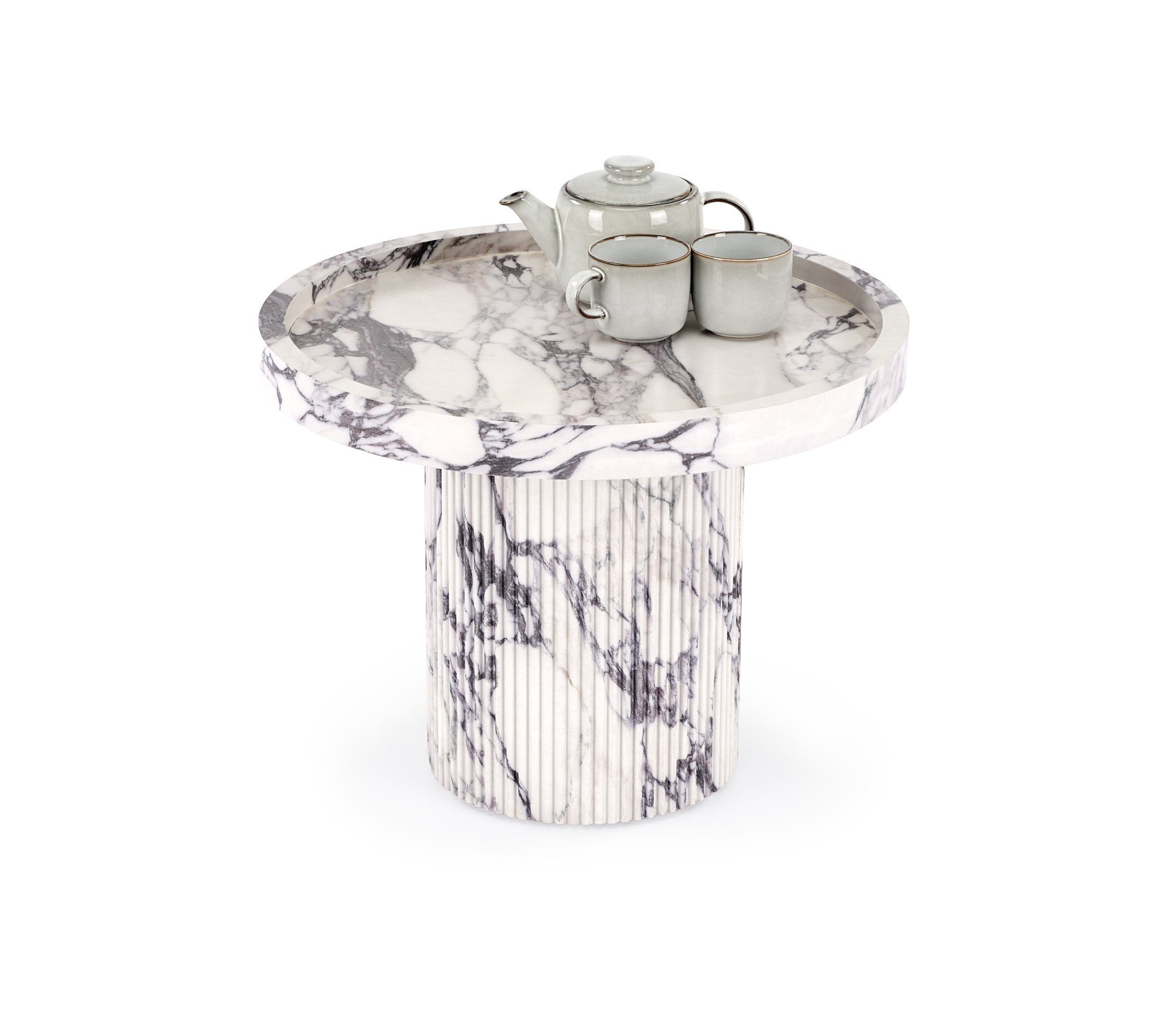 AMARETTO ława, biały marmur