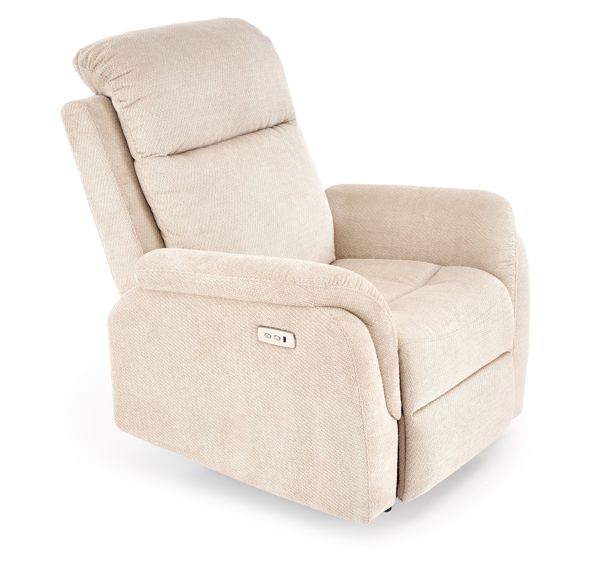 GALEON fotel wypoczynkowy z funkcją elektrycznego rozkładania, beżowy (1p=1szt)