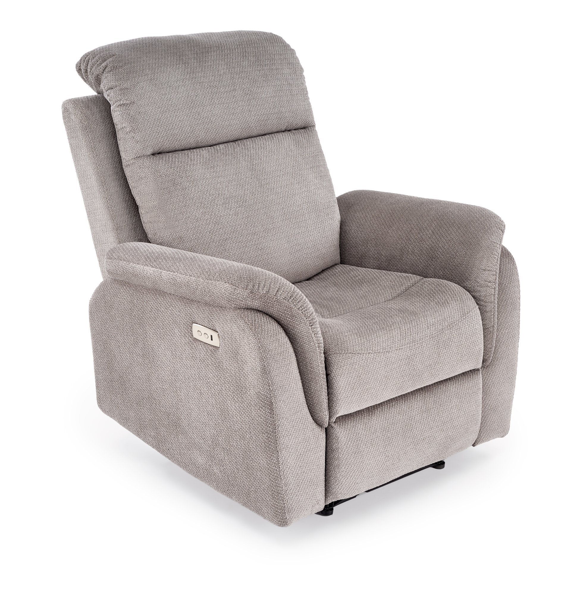 GALEON fotel wypoczynkowy z funkcją elektrycznego rozkładania, popielaty (1p=1szt)