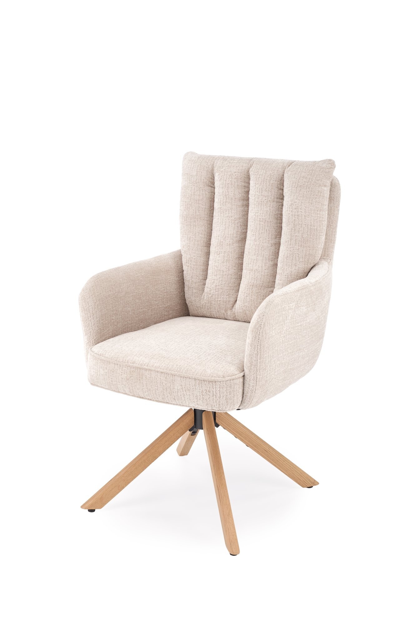 K594 krzesło jasny beżowy /  dąb naturalny (1p=2szt)