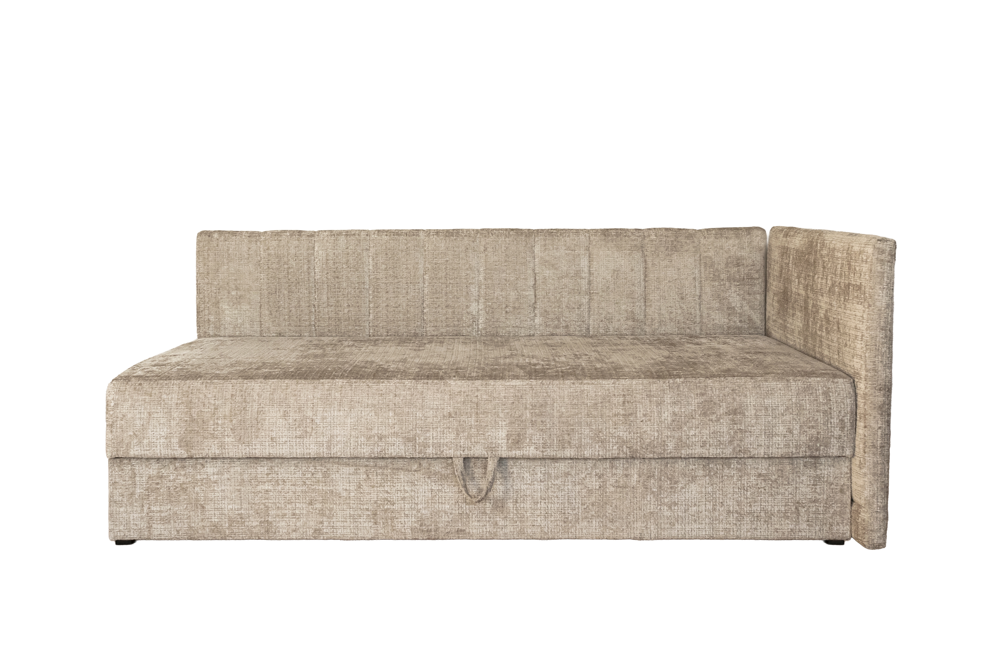 RICKY 90 łóżko z pojemniekiem na pościel i wbudowanym materacem beżowy (1p=1szt)