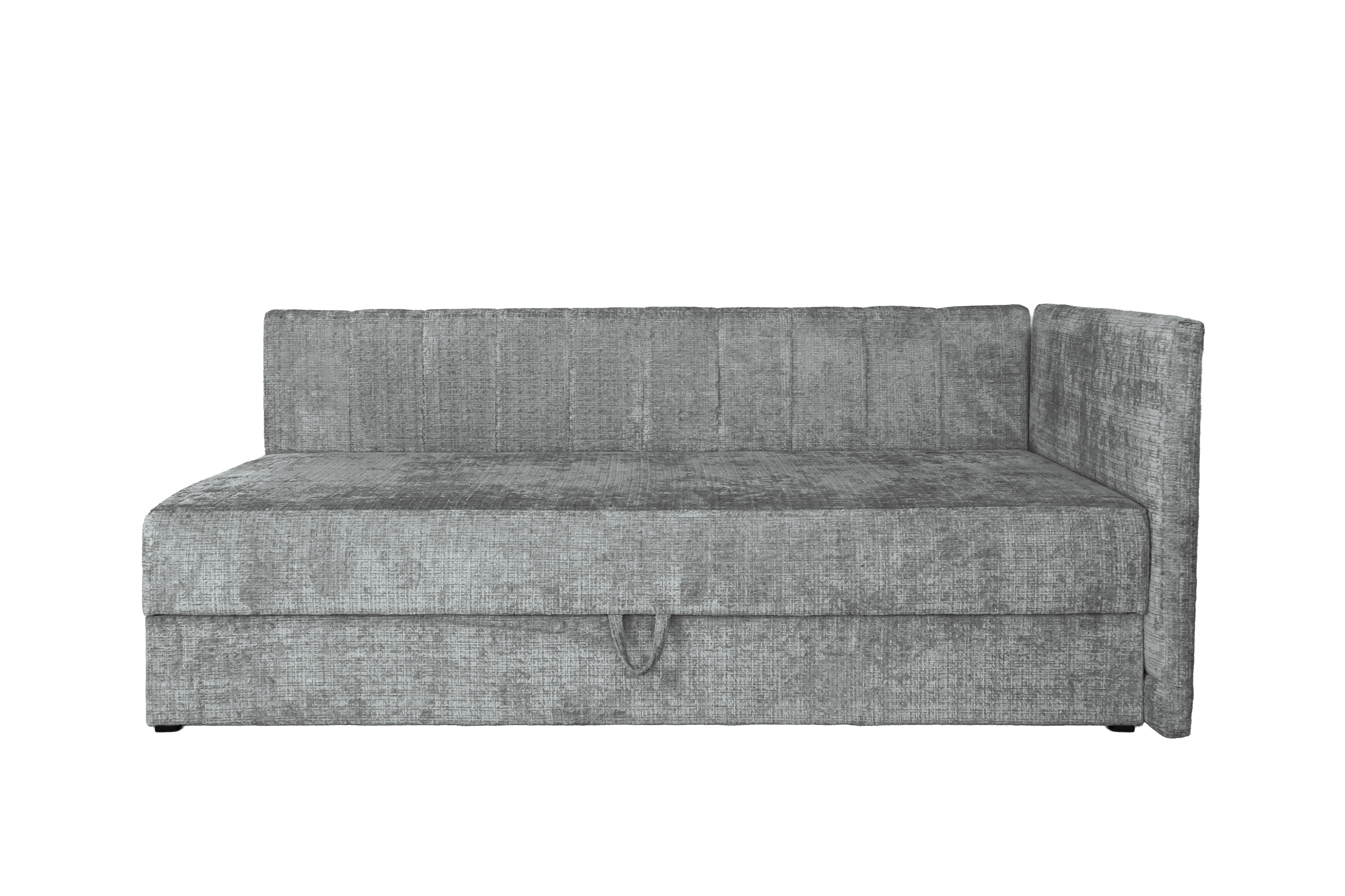 RICKY 90 łóżko z pojemniekiem na pościel i wbudowanym materacem popielaty  (1p=1szt)