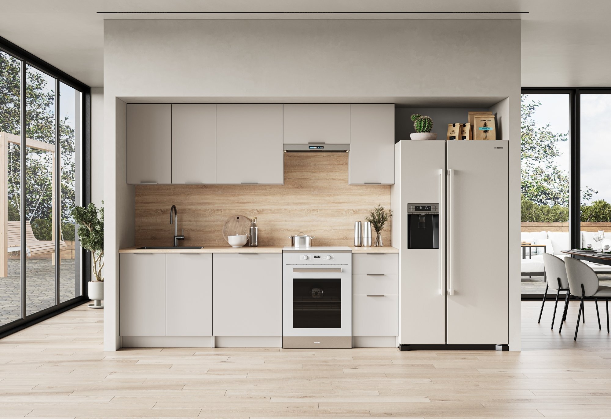 BARCELONA 240 kuchnia zestaw korpus: kaszmir, fronty: kaszmir (11p=1kpl)