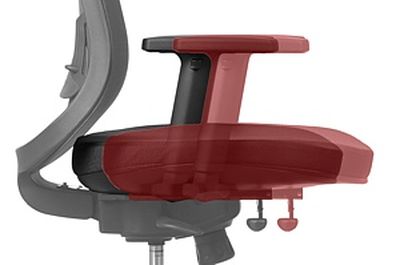 Fotel biurowy obrotowy ANDY-AM-102 atest wytrzymałości do 150 kg - Wysuw siedziska