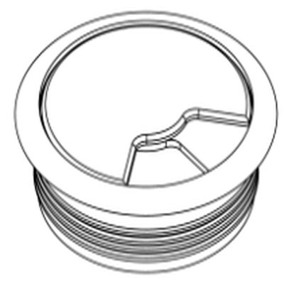Biurko EVENT BV1 120x70x76h - Przepust meblowy na środku