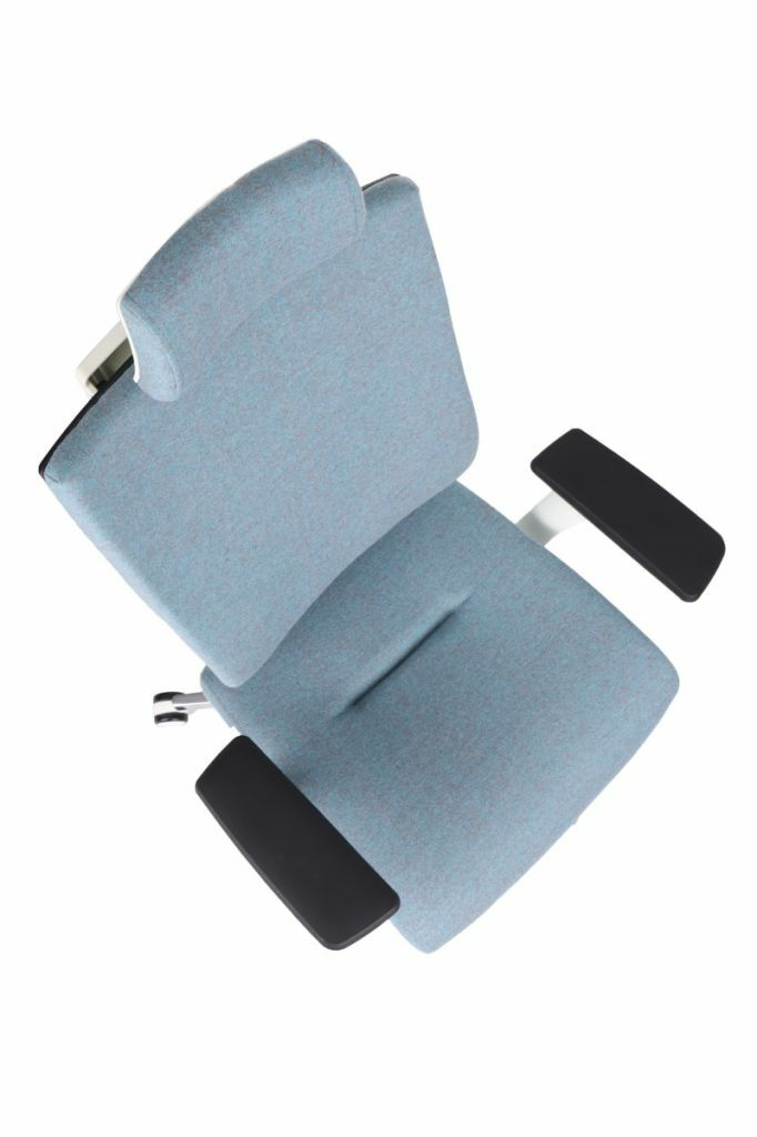 Fotel biurowy MAXPRO WT HD white/chrome 