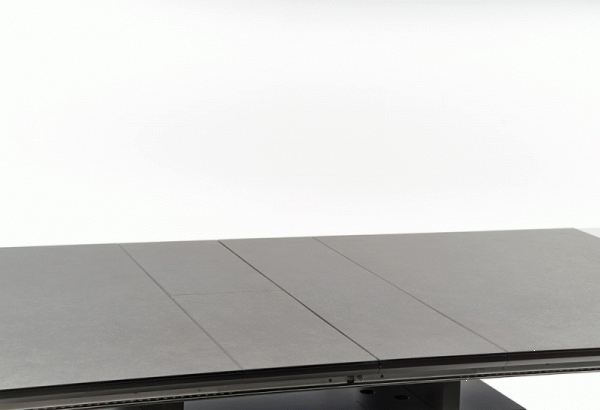 SALVADOR stół rozkładany 160-200/90/77 cm, kolor: blat - ciemny popiel, nogi - ciemny popiel