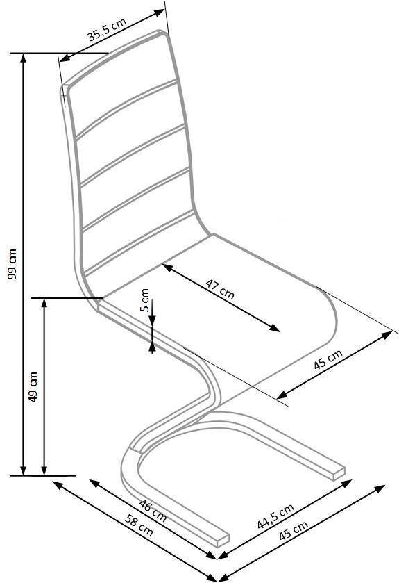 K194 krzesło czarny