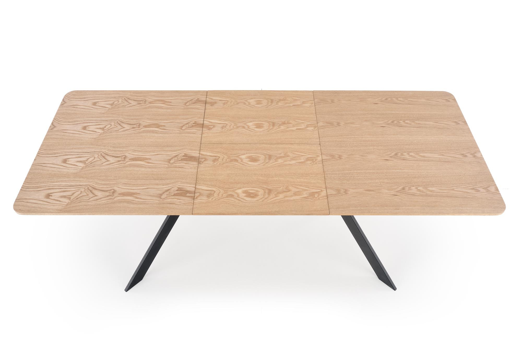 BACARDI stół rozkładany 160-220/90/76 cm, dąb naturalny / czarny