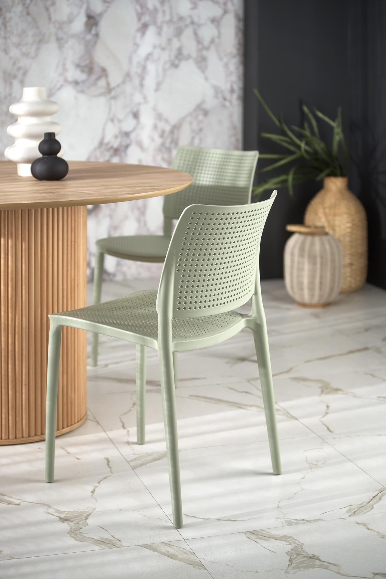 LOPEZ stół okrągły fi 120/78, dąb naturalny