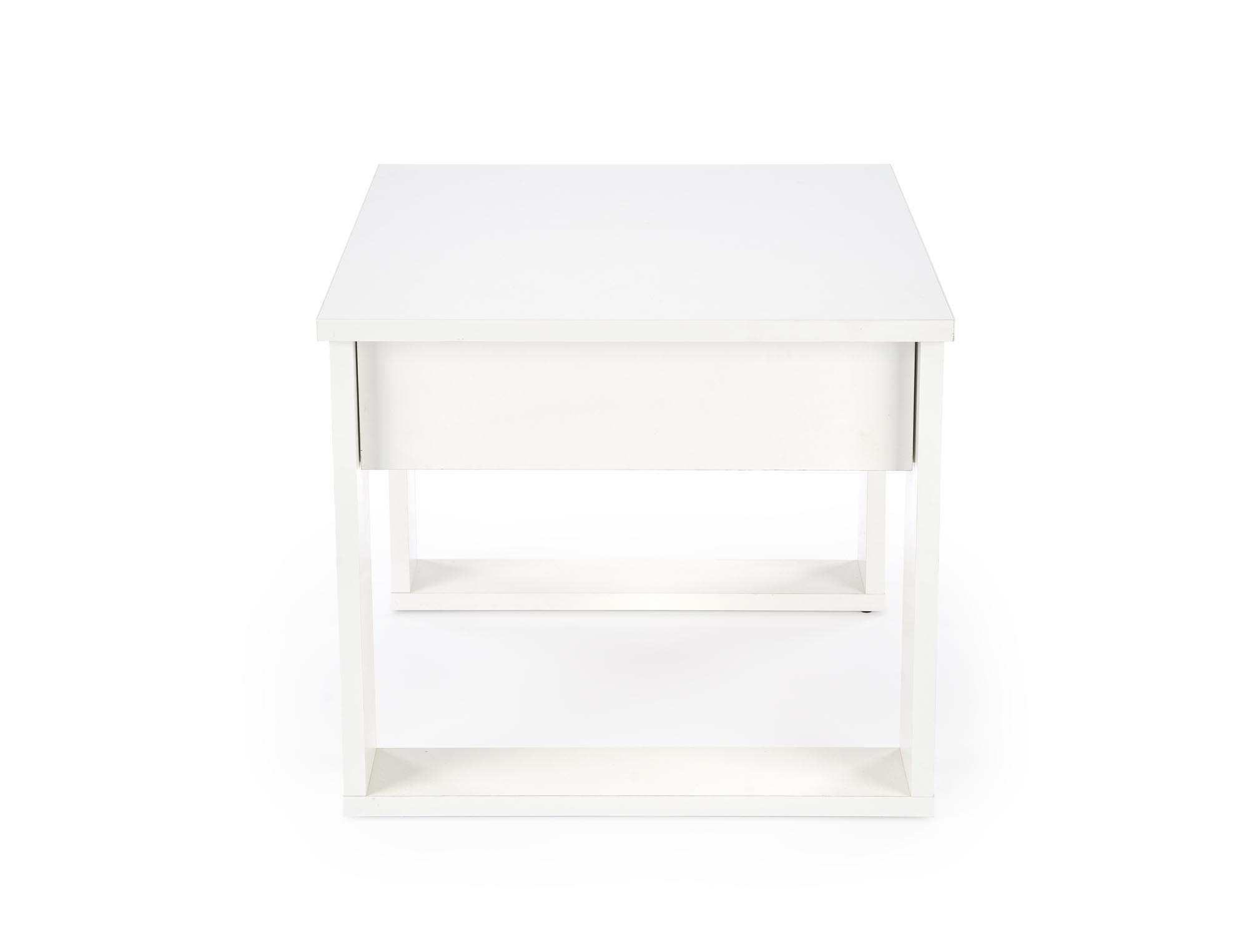 NEA KWADRAT ława z szufladą kolor biały