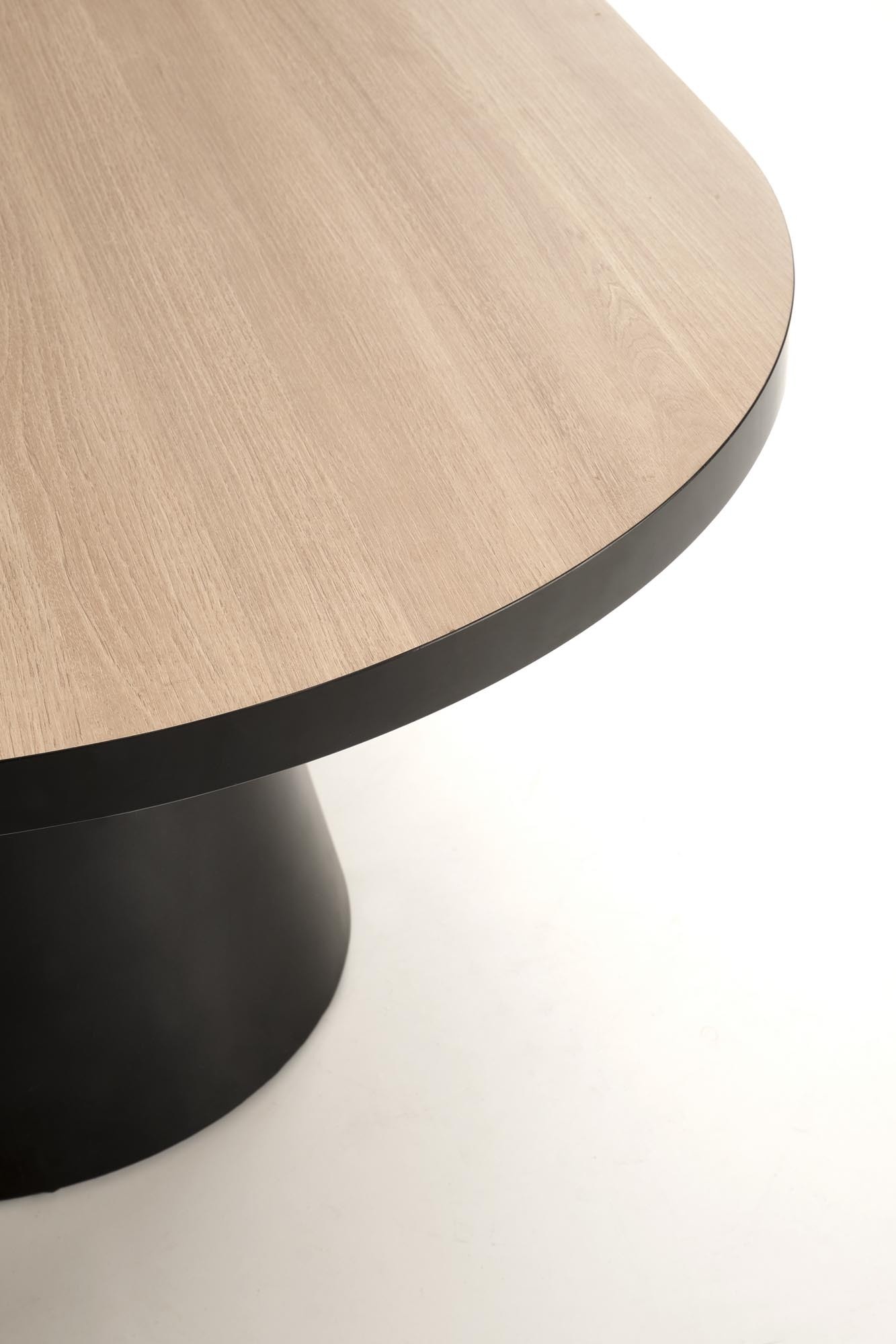 GIACOMO stół rozkładany 180-240/100/76/78 cm, blat - naturalny, noga - czarny